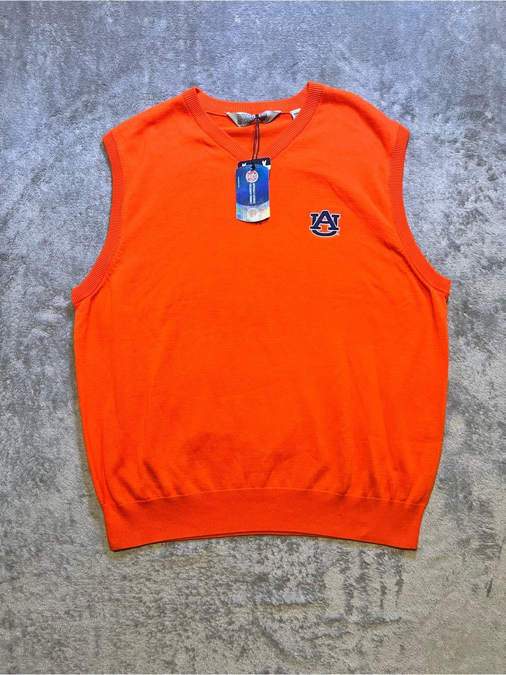 Campus Specialties Orange V-Neck Sweater Vest